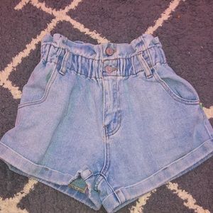 pacsun paper bag mom short